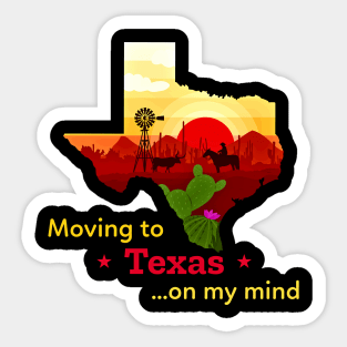 Moving to Texas on my mind... Fun to think about! Sticker